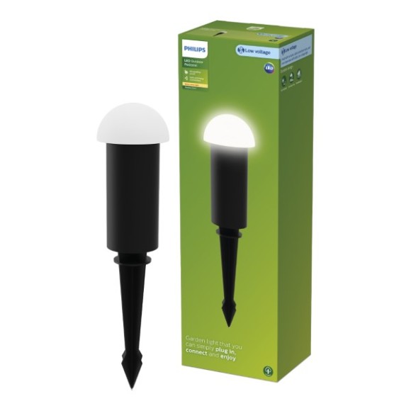 Philips 8720169386938 LED Edwina | 2W integrovaný LED zdroj | 180lm | 2700K | černá
