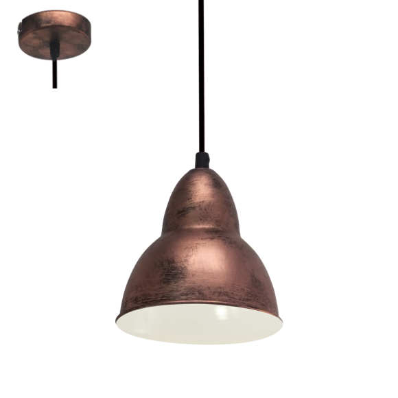 Eglo 49235 závěsné svítidlo Truro 1x60W | E27 - antická měď