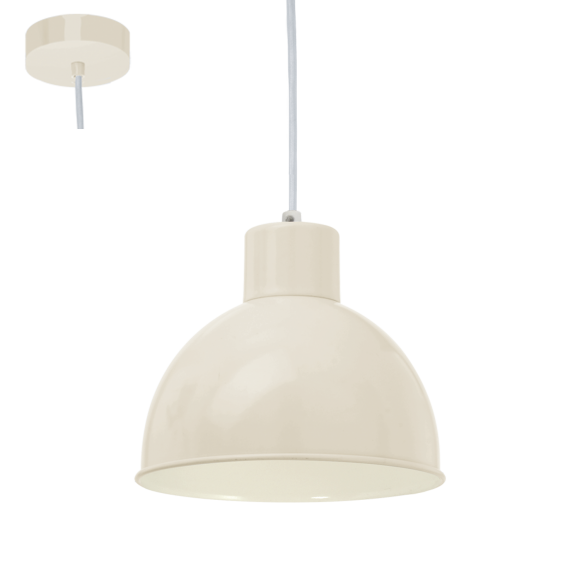 Eglo VINTAGE 49242 Závěsné svítidlo TRURO 1 písková 1xE27