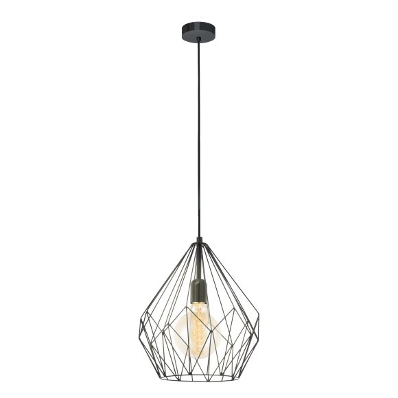 Eglo 49257 závěsné svítidlo Carlton 1x60W | E27 - černá