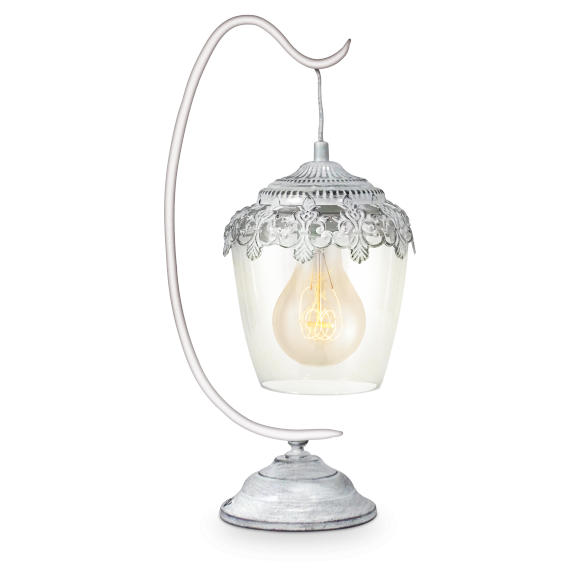 Eglo 49293 stolní svítidlo Sudbury 1x60W | E27 - bílá patina