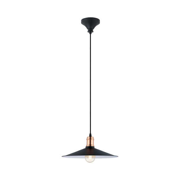 Eglo 49452 závěsné svítidlo Bridport 1x60W | E27 - měděná, černá