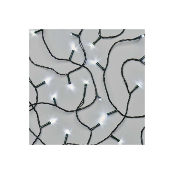 Emos D4AC05 vánoční řetěz Classic 24m 240 LED | 6W | IP44 - časovač, studená bílá, zelená