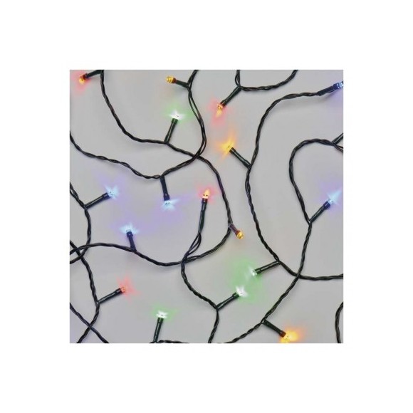 Emos D4AM09 vánoční řetěz Classic 18m 180 LED | 6W | IP44 - multicolor časovač, zelená
