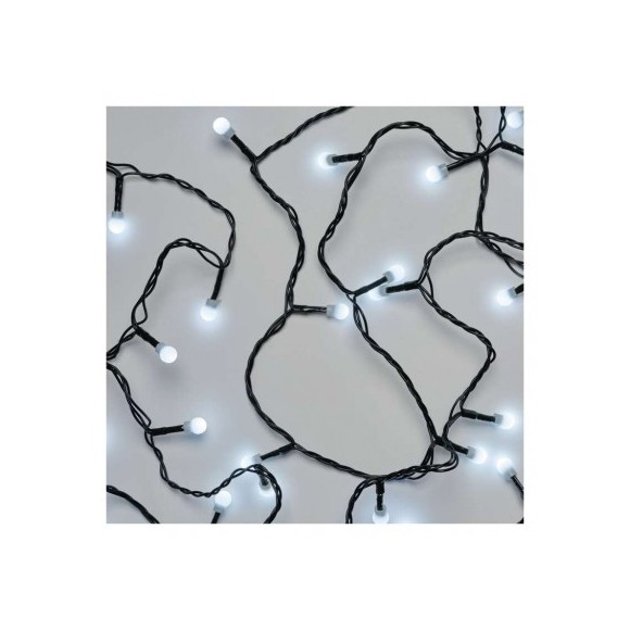 Emos D5AC03 vánoční řetěz Cherry 20m 200 LED | 6W | IP44 - časovač, studená bílá, zelená