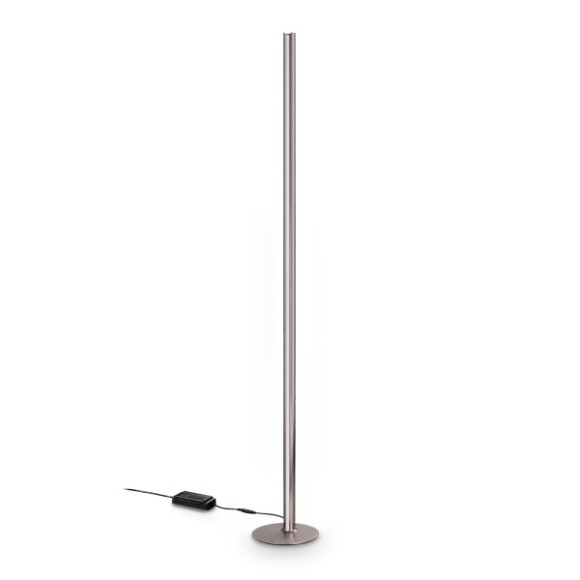 Ideal lux 366210 LED stojací lampa DORICA  | 50W integrovaný LED zdroj | 2140lm | 3000K | s vypínačem | šedá