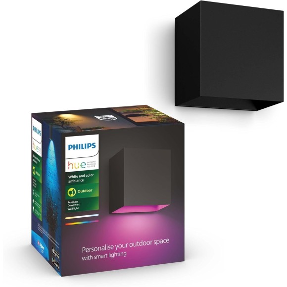 Philips Hue  8719514466777 LED nástěnné svítidlo Resonate  | 8W integrovaný LED zdroj | 590lm | 2200-6500+RGBK