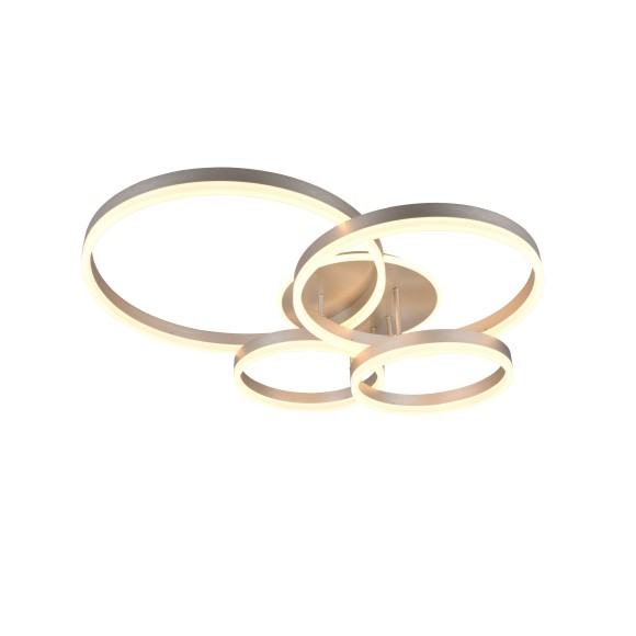 Trio 632210407 LED přisazené stropní svítidlo DRAKE | 50W integrovaný LED zdroj | 5850lm | 2700-6500K | stmívač | dálkové ovládání