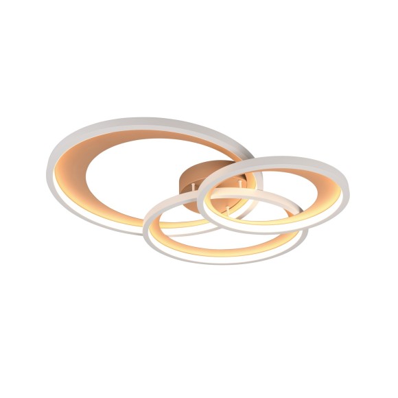 Trio T673810365 LED přisazené stropní svítidlo GRANADA  | 36W integrovaný LED zdroj | 1x4300lm | 3000K | Trio - SwitchDimmer | hnědá