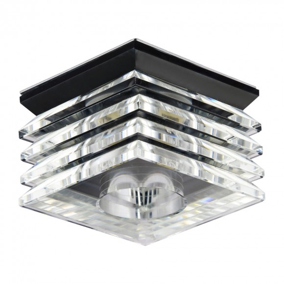 Emithor 71065 ELEGANT GLASS zápustné svítidlo GU10 / 50W, černá