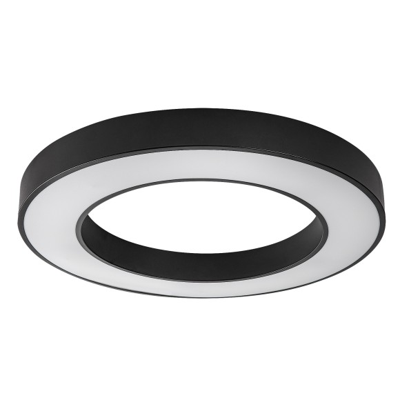 Rabalux 71361 LED přisazené stropní svítidlo Cirano | 45W integrovaný LED zdroj | 2700lm | 3000-6500K | dálkové ovládání | stmívač | černá