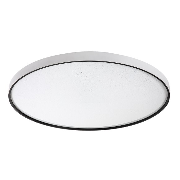 Rabalux 71451 LED přisazené stropní svítidlo Zerava | 80W integrovaný LED zdroj | 4400lm | 3000-6500K | dálkové ovládání | stmívač | černá