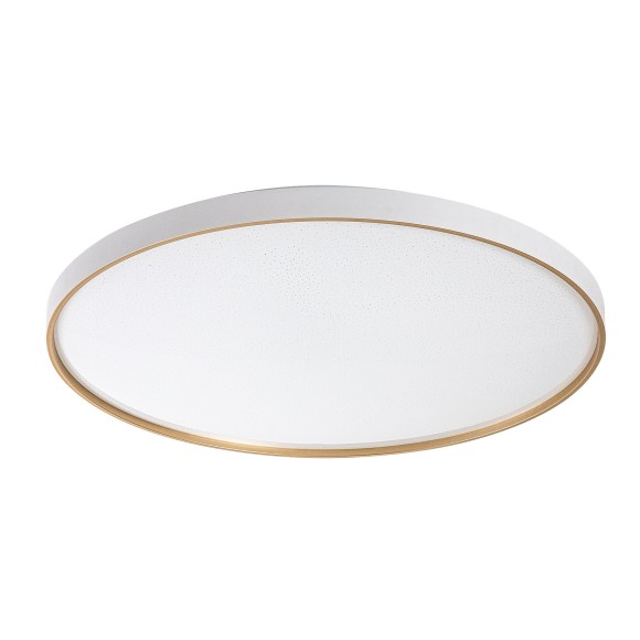 Rabalux 71454 LED přisazené stropní svítidlo Zerava | 80W integrovaný LED zdroj | 4600lm | 3000-6500K | dálkové ovládání | stmívač | zlatá