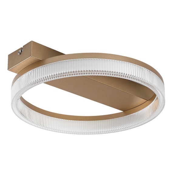 Rabalux 71471 LED přisazené stropní svítidlo Rivona | 18W integrovaný LED zdroj | 1400lm | 3000-6500K | dálkové ovládání | stmívač | zlatá