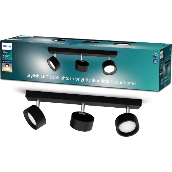 Philips 8720169174863 LED bodové svítidlo Bracia | 16,5W integrovaný LED zdroj | 1650 lm | 2700K