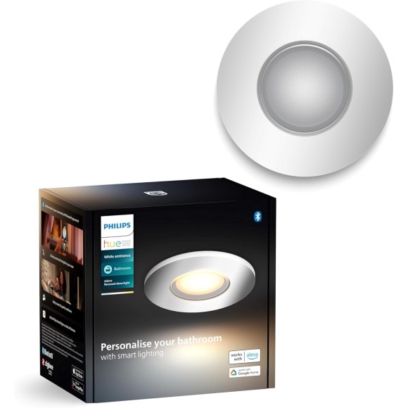 Philips HUE 8720169317956 LED zápustné svítidlo Adore | 4,2W GU10 | 2200-6500K