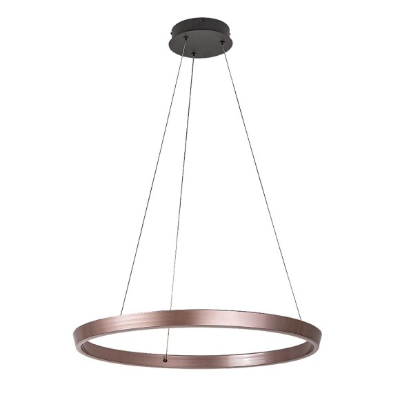 Rabalux 72402 LED závěsné stropní svítidlo Nevira | 36W integrovaný LED zdroj | 2520lm | 3000-6500K | dálkové ovládání | stmívač | na lanku | hnědá