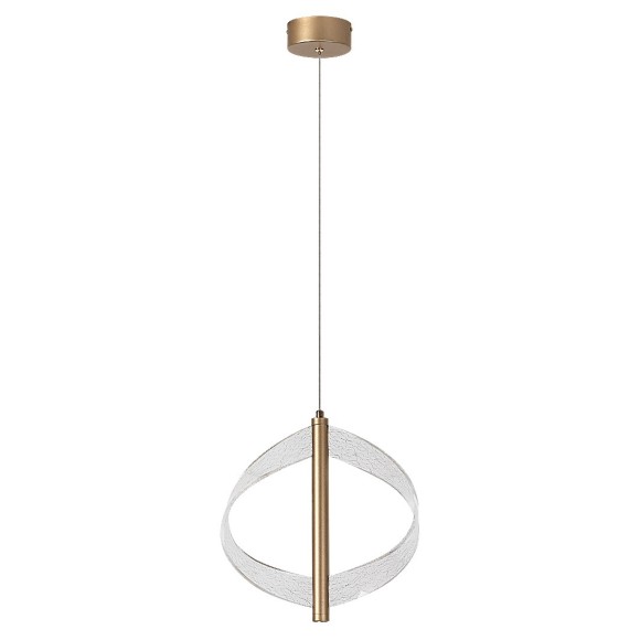 Rabalux 72464 LED závěsné stropní svítidlo Olyssia | 8W integrovaný LED zdroj | 340lm | 3000K | na lanku | zlatá
