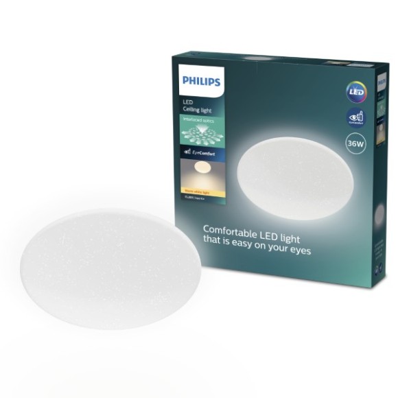 Philips 8721103069092 LED přisazené stropní svítidlo CL200 | 36W integrovaný LED zdroj | 3600lm | 2700K | bílá