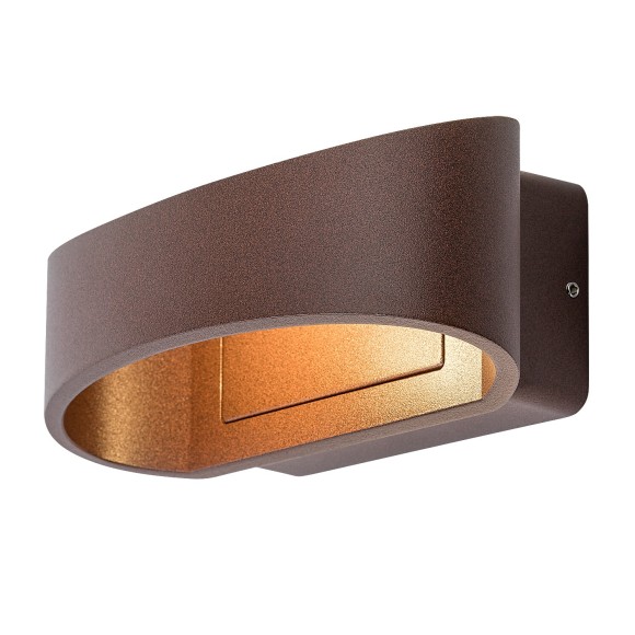 Rabalux 77180 LED venkovní nástěnné svítidlo Gerla | 9W integrovaný LED zdroj | 400lm | 3000K | hnědá