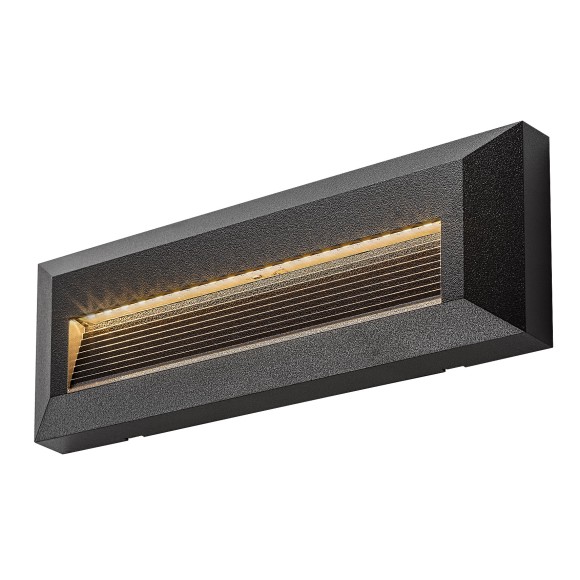 Rabalux 77189 LED venkovní nástěnné svítidlo Kavala | 6W integrovaný LED zdroj | 300lm | 3000/4000/6000K | černá