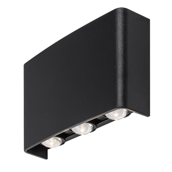 Rabalux 77192 LED venkovní nástěnné svítidlo Portel | 5W integrovaný LED zdroj | 450lm | 2700/4000K | černá