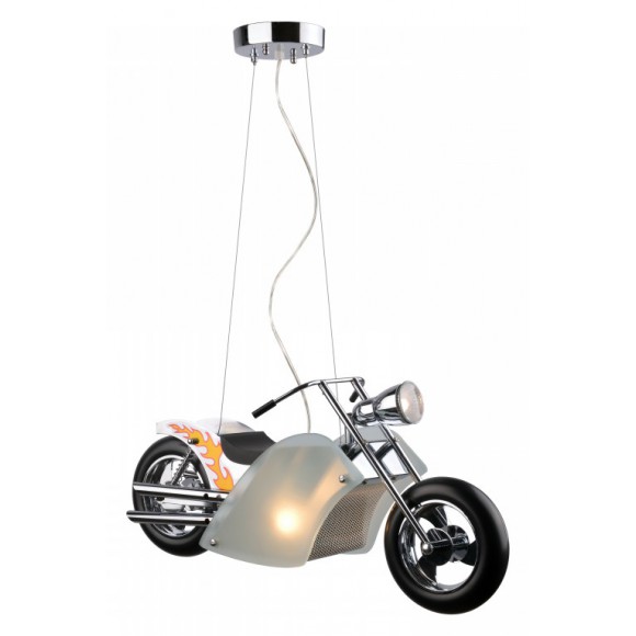 dětské závěsné svítidlo Lucide Harley 2x9W E14 / 1x35W GU10 - elegantní, veselé a stmívatelné