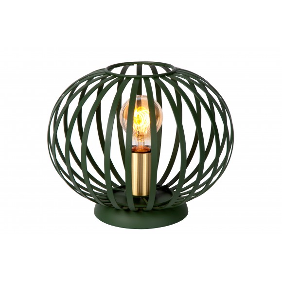 Lucide 78574/25/33 stolní lampička Manuela 1x40W | E27 - zelená, kov, vypínač na kabelu