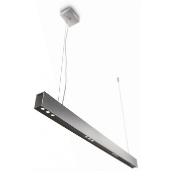 LED závěsné stropní svítidlo - lustr Philips 4x6,5W -> nahrazue 80W  - hliník