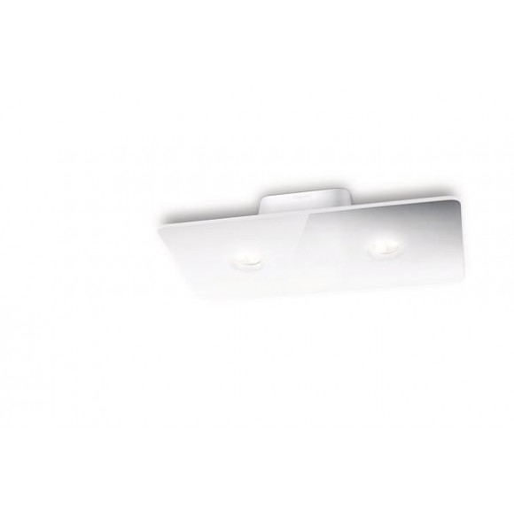 LED přisazené nástěnné a stropní svítidlo Philips MAGNA 2x6W -> nahrazuje 50W  - bílá
