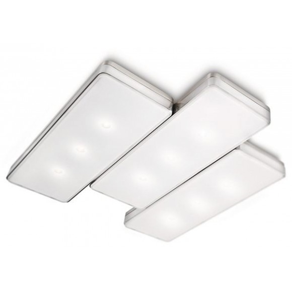 LED přisazené nástěnné a stropní svítidlo Philips 9x2W -> nahrazuje 80W  - matný chrom