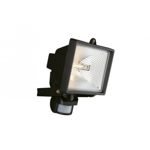 venkovní nástěnné svítidlo reflektor s pohybovým čidlem Philips Massive Faro 1x300W R7S 118 mm - černá
