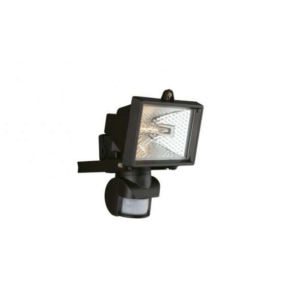 venkovní nástěnné svítidlo reflektor s pohybovým čidlem Philips Massive Faro 1x150W R7S 78 mm - černá