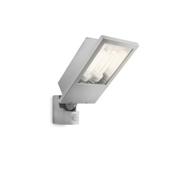 venkovní nástěnné svítidlo reflektor s pohybovým čidlem Philips BOTANIC 2x23W E27  - šedá
