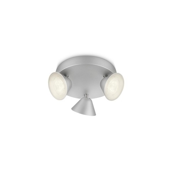LED přisazené stropní svítidlo bodové Philips TWEED 3x3W -> nahrazuje 55W  - šedá