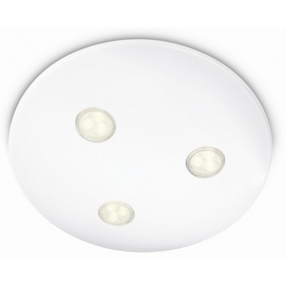 LED koupelnové přisazené stropní svítidlo Philips Teint 3x6W -> nahrazuje 75W - bílá