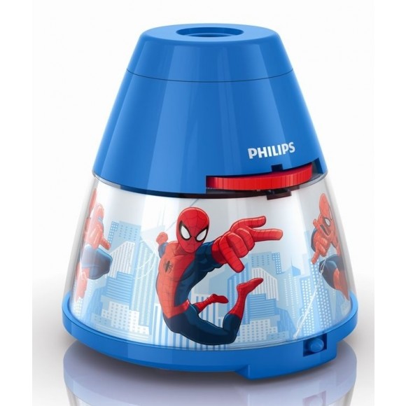 Philips 71769/40/16 LED dětský projektor Spider Man 3x0,3W