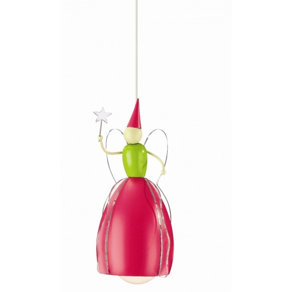 dětské závěsné stropní svítidlo - lustr Philips Fairy1x20W E27 - růžová