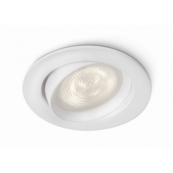 LED zápustné bodové svítidlo Philips ELLIPSE 1x3W -> nahrazuje 25W  - bílá