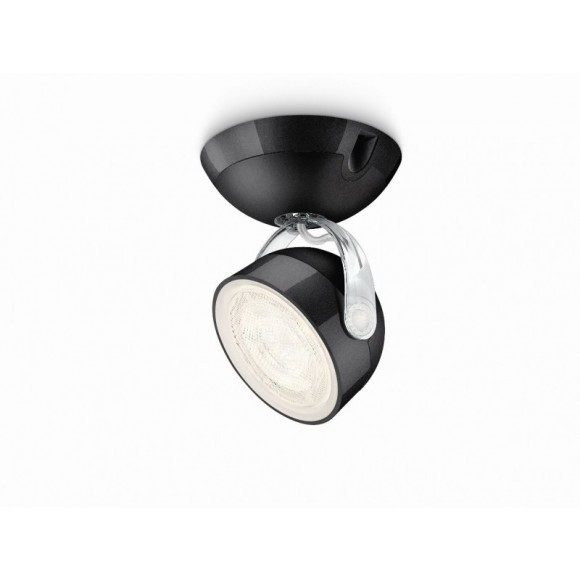 LED přisazené nástěnné a stropní svítidlo bodové lampa Philips DYNA 1x3W -> nahrazuje 25W  - černá