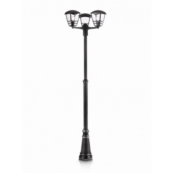 venkovní lampa Philips Stream 3x60W E27 - černá s šedou patinou
