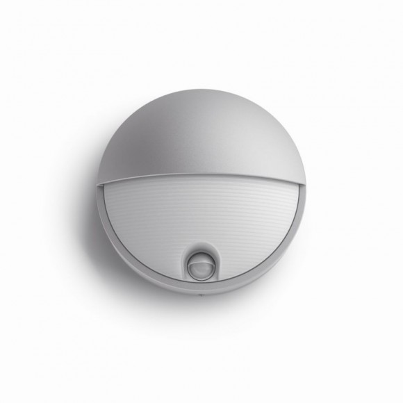 Philips 16456/87/16 LED venkovní nástěnné svítidlo s pohybovým čidlem Capricorn 1x6W | 600lm | 2700K | IP44 - šedá