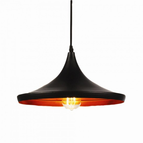 LEDKO 00341 závěsné stropní svítidlo 1x40W|E27 - černé