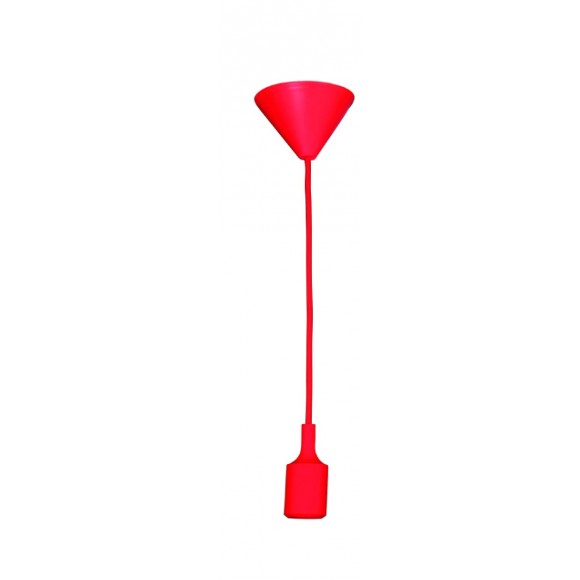LEDKO 00379 kabel s objímkou 1x40W|E27 - červené