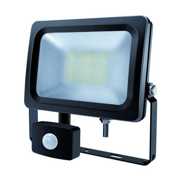 LEDKO 00029 LED venkovní reflektorová lampa Pir 1x20W | 1700lm | 4000K | IP54 - černá
