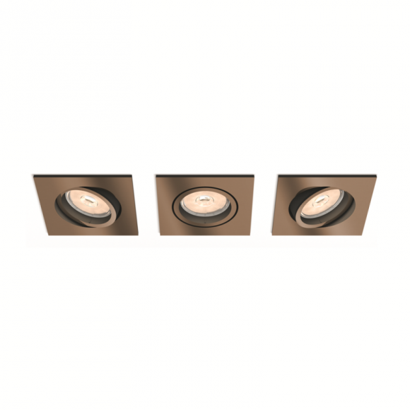 Philips 50403/05/PN set bodových svítidel Donegal 3x5,5W|GU10