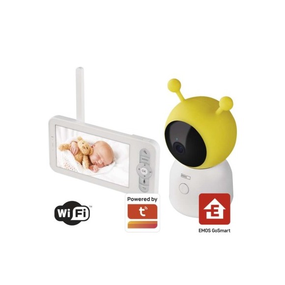 EMOS H4052 Go Smart otočná dětská WiFi chůvička s monitorem