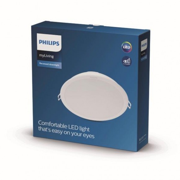 Philips 59444 LED stropní zápustné svítidlo Meson 6W | 550lm | 6500K