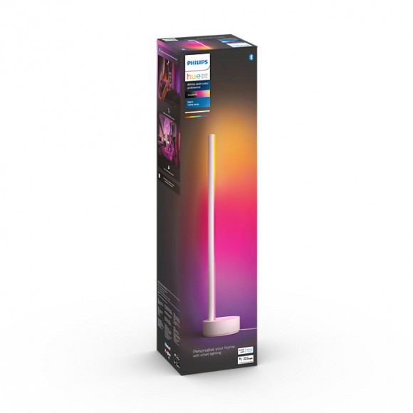 Philips Hue 8718696176238 LED stolní lampička Signe 1X11,8W | 2000-6500K | RGB - stmívatelné, Bluetooth, White and Color Ambiance, bílá