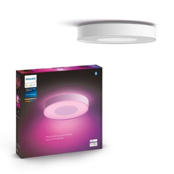 Philips Hue 41163/31/P9 LED stropní svítidlo Infuse L 1x52,5W | 3700lm | 2200-6500K | RGB - White and color Ambiance, stmívatelné, Bluetooth, bílá